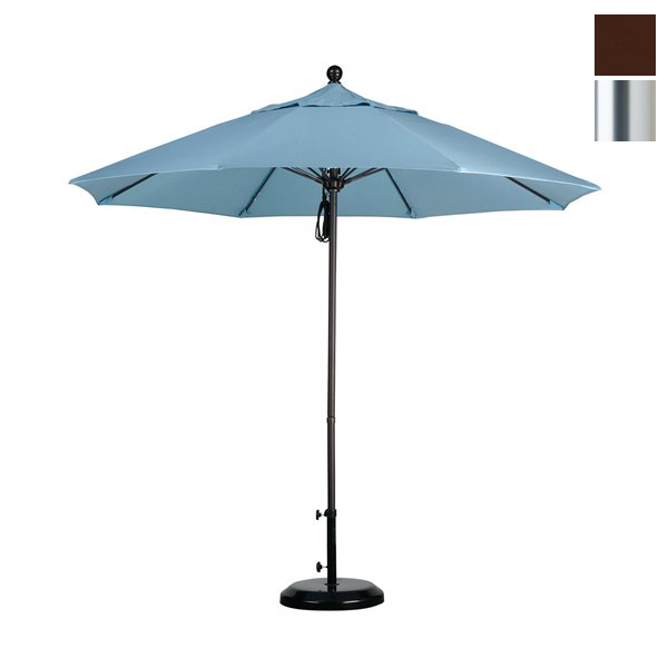 Alto908002-sa32 9 Ft. Fiberglass Market Umbrella Pulley Open S Anodized-pacifica-mocha