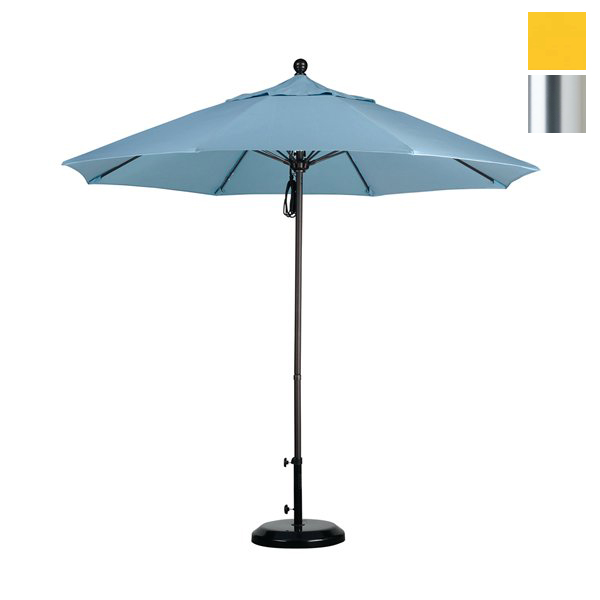 Alto908002-sa57 9 Ft. Fiberglass Market Umbrella Pulley Open S Anodized-pacifica-yellow