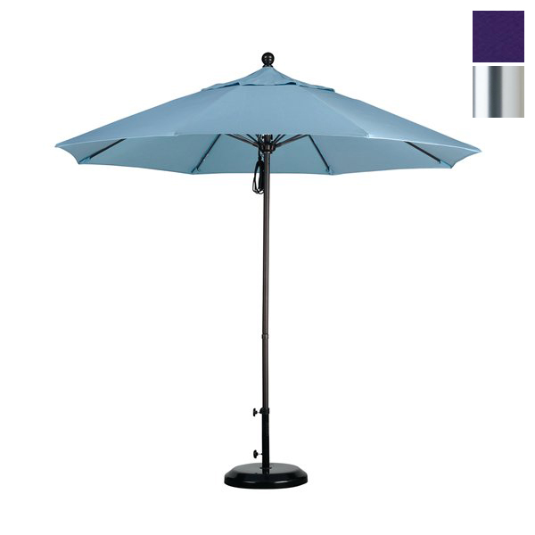 Alto908002-sa65 9 Ft. Fiberglass Market Umbrella Pulley Open S Anodized-pacifica-purple