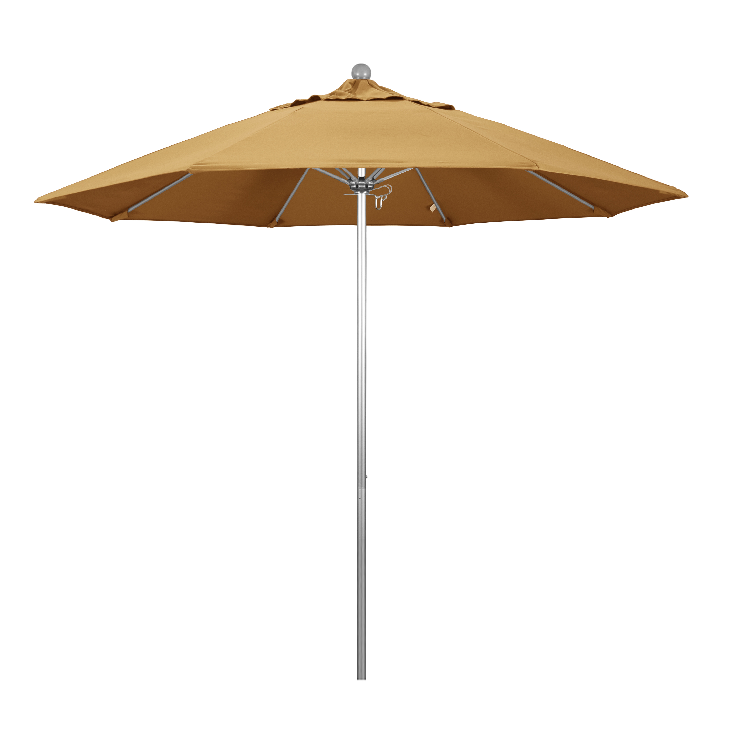 Alto908002-5414 9 Ft. Fiberglass Market Umbrella Pulley Open S Anodized-sunbrella-wheat