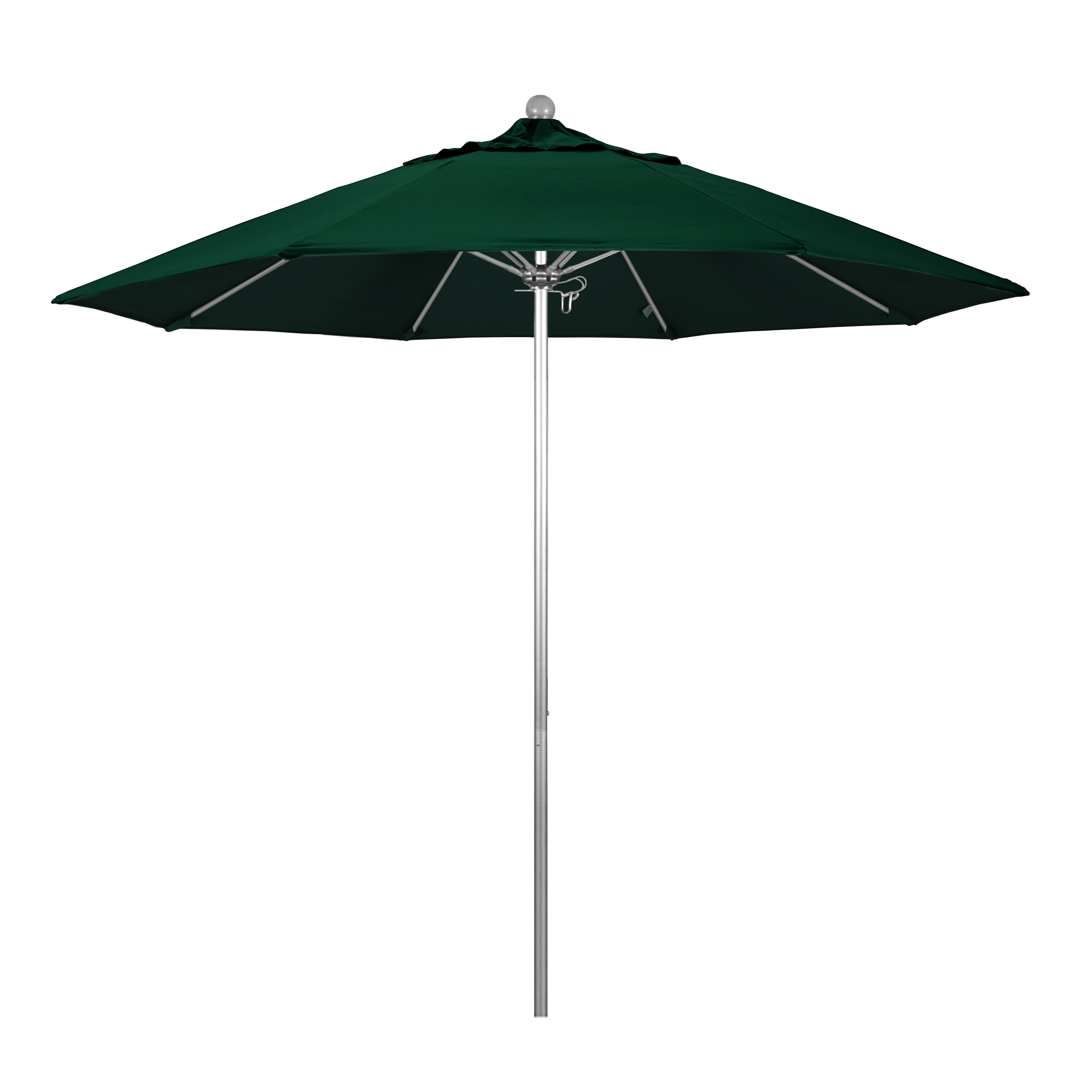 Alto908002-5446 9 Ft. Fiberglass Market Umbrella Pulley Open S Anodized-sunbrella-forest Green