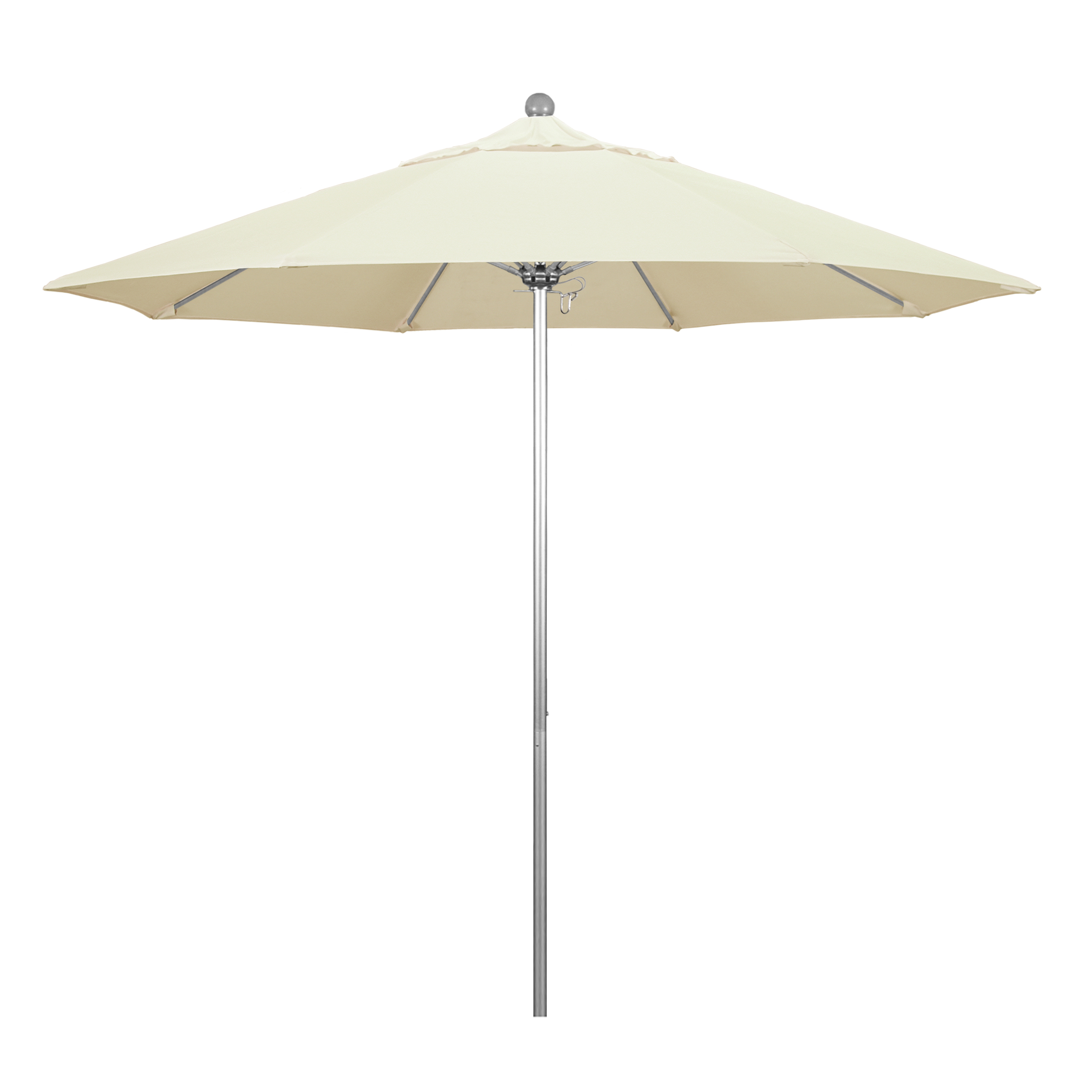 Alto908002-5453 9 Ft. Fiberglass Market Umbrella Pulley Open S Anodized-sunbrella-canvas