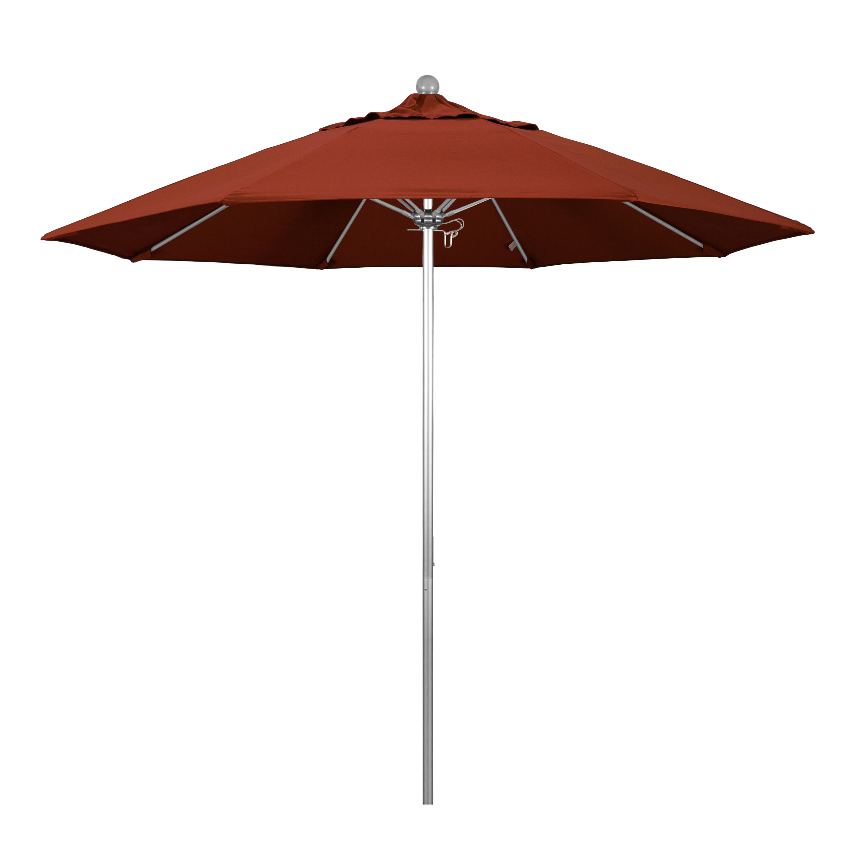 Alto908002-5440 9 Ft. Fiberglass Market Umbrella Pulley Open S Anodized-sunbrella-terracotta
