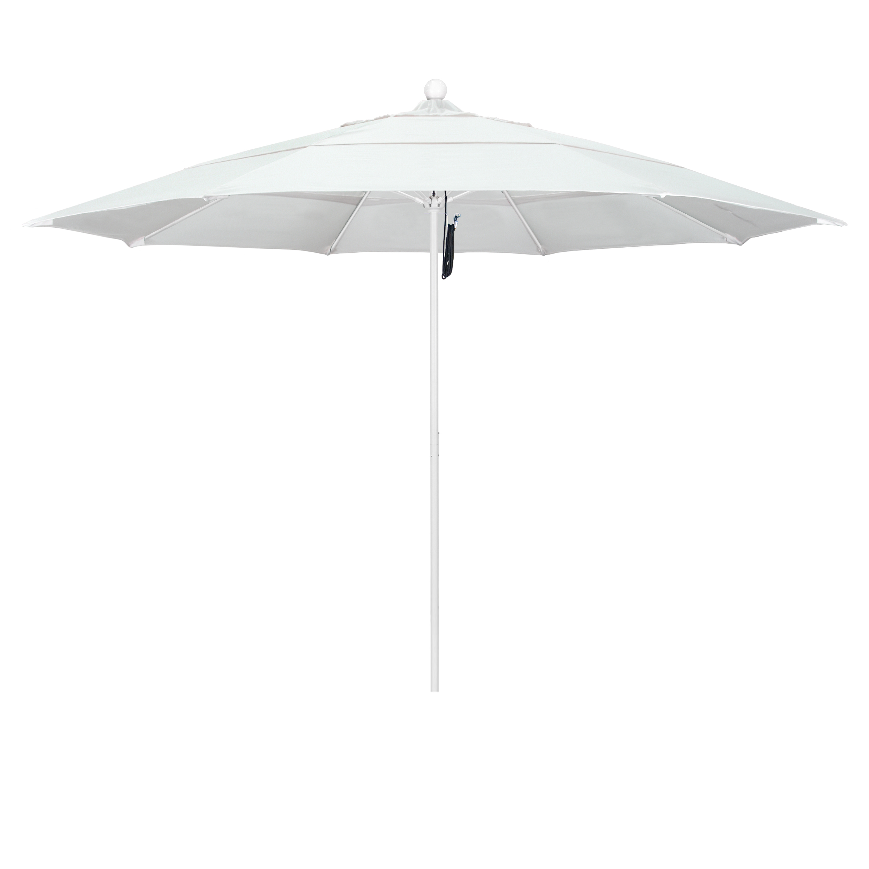 Alto118170-5404-dwv 11 Ft. Fiberglass Market Umbrella Po Dvent Mwhite-sunbrella-natural