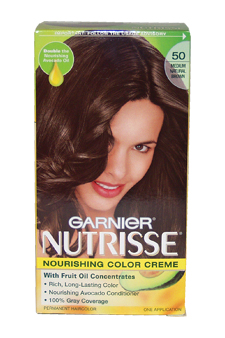 Garnier U-hc-1978 Nutrisse Nourishing Color Creme No.50 Medium Natural Brown - 1 Application - Hair Color