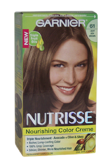 Garnier U-hc-4306 Nutrisse Nourishing Color Creme No. 61 Light Ash Brown - 1 Application - Hair Color