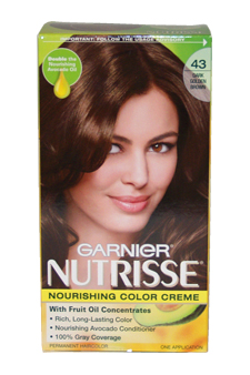 Garnier U-hc-1977 Nutrisse Nourishing Color Creme No.43 Dark Golden Brown - 1 Application - Hair Color