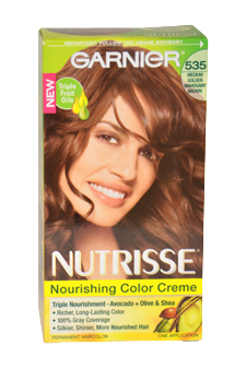 Garnier U-hc-5247 Nutrisse Nourishing Color Creme No. 535 Medium Golden Mahogany Brown - 1 Application - Hair Color