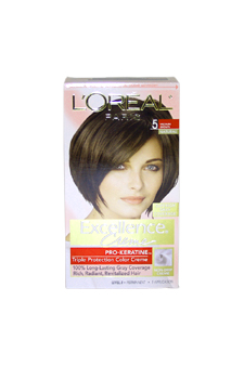 U-hc-3490 Excellence Creme Pro - Keratine No. 5 Medium Brown - Natural - 1 Application - Hair Color