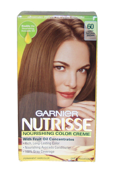Garnier U-hc-1972 Nutrisse Nourishing Color Creme No.60 Light Natural Brown - 1 Application - Hair Color