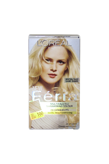 U-hc-3541 Feria Multi-faceted Shimmering Color3x Highlightsno.100 Very Light Blonde- Natural - 1 Application - Hair Color