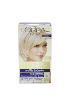U-hc-3542 Excellence Creme Blonde Supreme No. 01 High-lift Extra Light Ash Blonde - Cooler - 1 Application - Hair Color