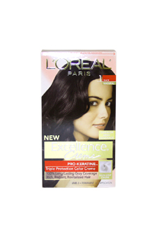 U-hc-3482 Excellence Creme Pro - Keratine No. 1 Black - Natural - 1 Application - Hair Color