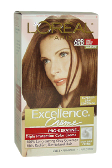 U-hc-4314 Excellence Creme Pro - Keratine No. 6rb Light Reddish Brown - Warmer - 1 Application - Hair Color