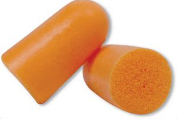 Foam Ear Plugs Hexagonal Tub Display Of 36 Orange ()