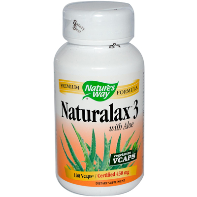 0564021 Naturalax 3 With Aloe - 100 Vegetarian Capsules