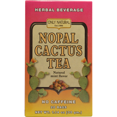 1086339 Nopal Cactus Tea Caffeine Free Natural Mint - 20 Tea Bags