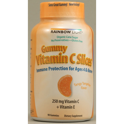 1013937 Gummy Vitamin C Slices Tangy Tangerine - 250 Mg - 90 Gummies Slices