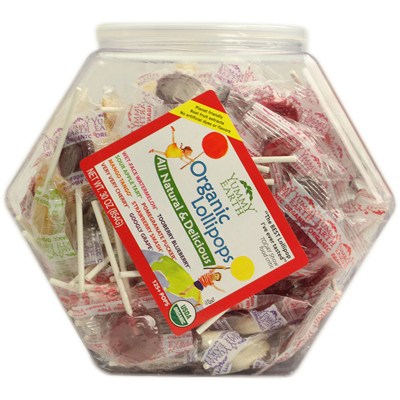 Yummy Earth 0158212 Counter Top Bin Lollipops Assorted Flavors - 30 Oz