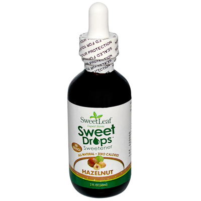 Sweet Leaf 0243105 Wisdom Natural Sweetleaf Liquid Stevia Sweet Drops Hazelnut 2 Fl Oz - 60 Ml - 2 Oz