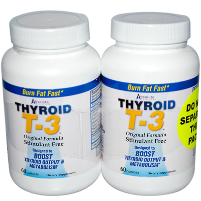 0602193 Thyroid T-3 - 60 Capsules Each - Pack Of 2