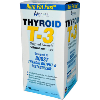 0108936 Thyroid T-3 - 180 Capsules