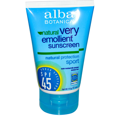 0401265 Very Emollient Sunscreen Natural Protection Sport Spf 45 - 4 Oz