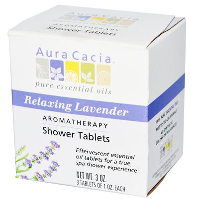 Aura(tm) Cacia 0414383 Aromatherapy Shower Tablets Relaxing Lavender - 3 Tablets