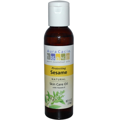 Aura(tm) Cacia 0714485 Natural Skin Care Oil Sesame - 4 Fl Oz