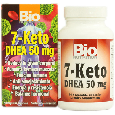 Bio Nutrition Inc 1124502 7 Keto Dhea 50 Mg - 50 Vegetarian Capsules