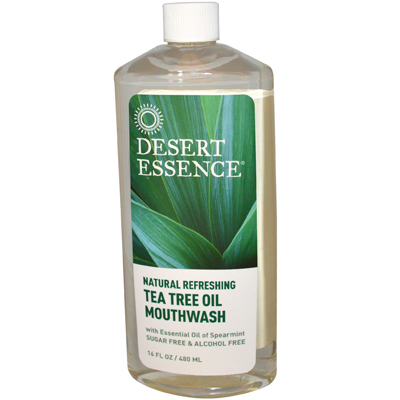 0583443 Natural Refreshing Tea Tree Oil Mouthwash - 16 Fl Oz