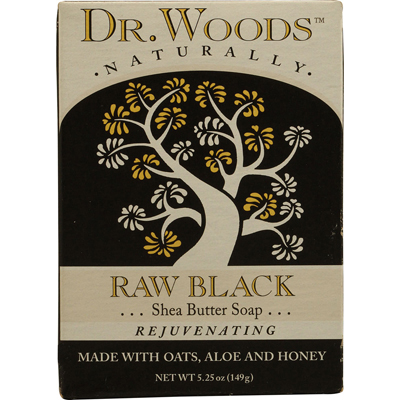 1053396 Naturally Bar Soap Raw Black - 5.25 Oz