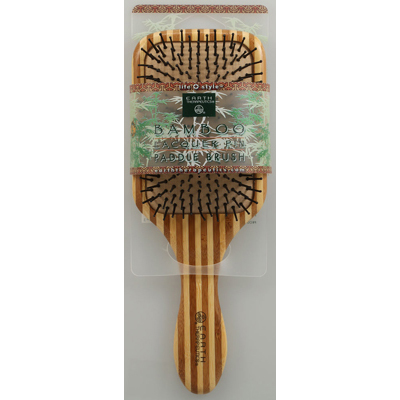 Large Bamboo Lacquer Pin Paddle Brush - 1 Brush
