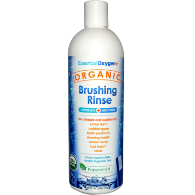 0565820 Organic Brushing Rinse Peppermint - 16 Fl Oz