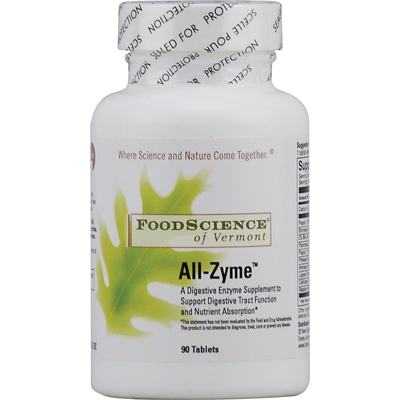 1109388 Foodscience Of Vermont All-zyme - 90 Tablets