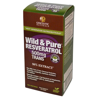 0397232 Wild And Pure Resveratrol - 500 Mg - 60 Vcaps