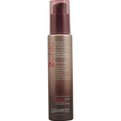 1084532 2chic Ultra-sleek Leave-in Conditioning And Styling Elixir With Brazilian Keratin And Argan Oil - 4 Fl Oz