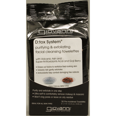 1083245 D-tox System Facial Cleansing Towelettes - 30 Towelettes