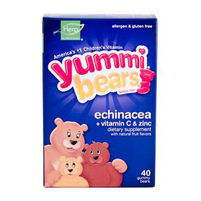 0943266 Yummi Bears Echinacea Plus Vitamin C And Zinc - 40 Chewables