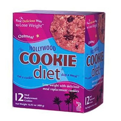 0885376 Miracle Products Hollywood Cookie Diet Meal Replacement Cookie Oatmeal - 12 Cookies
