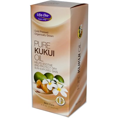 Life Flo 0704676 Pure Kukui Oil Organic - 4 Fl Oz