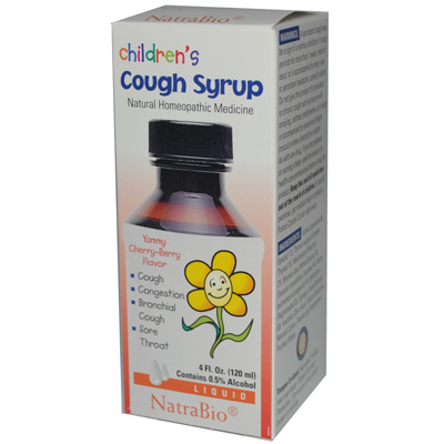 Natra-bio 0593921 Childrens Cough Syrup Cherry Berry - 4 Fl Oz
