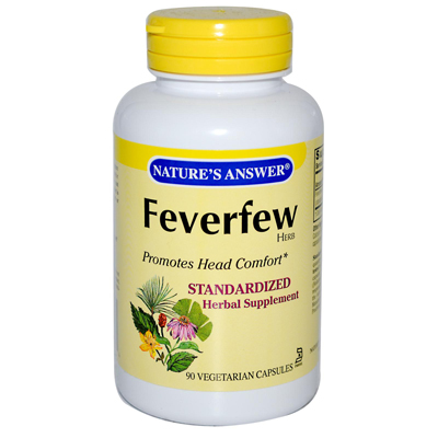 Natures Answer 0124347 Feverfew Herb - 90 Vegetarian Capsules