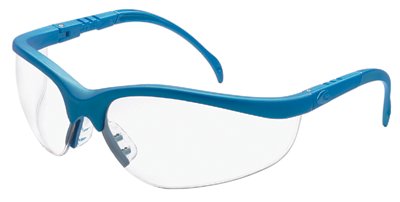135-kd120 Klondike Blue Frame Clear Lens Safety Glasses