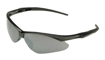 138-19642 Nemesis Black Frame Safety Glasses Blue Shield