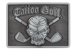 Tattoo Golf A020-SLR Tattoo Golf Belt Buckle - Silver Matte - Silver Matte