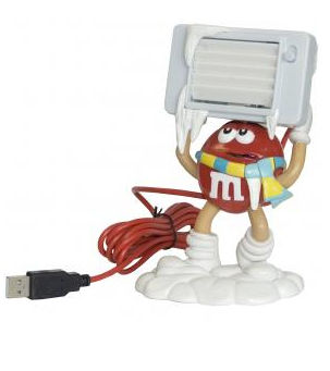 UPC 850182002145 product image for M&M USB Desk Fan Comp Acces M&M Charctr USB Powerd - Red - M8CF1 | upcitemdb.com