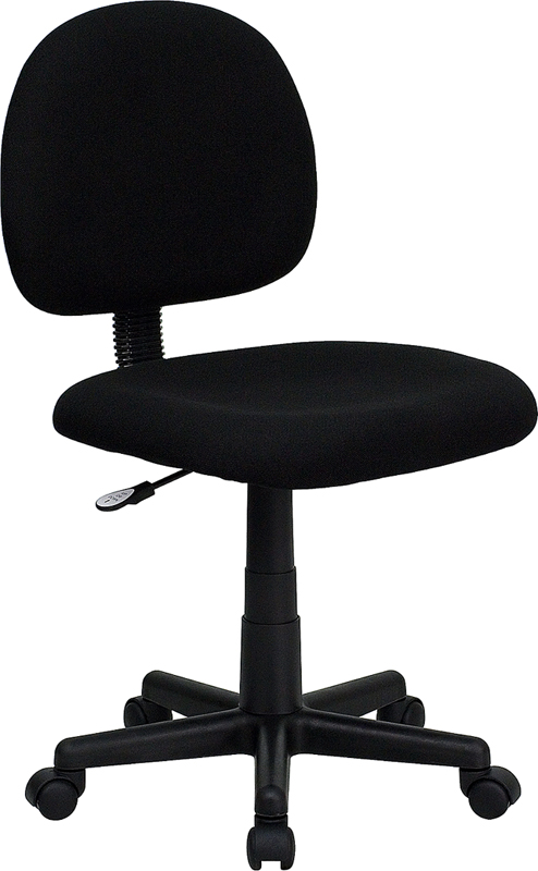 Bt-660-bk-gg Mid-back Ergonomic Black Fabric Task Chair