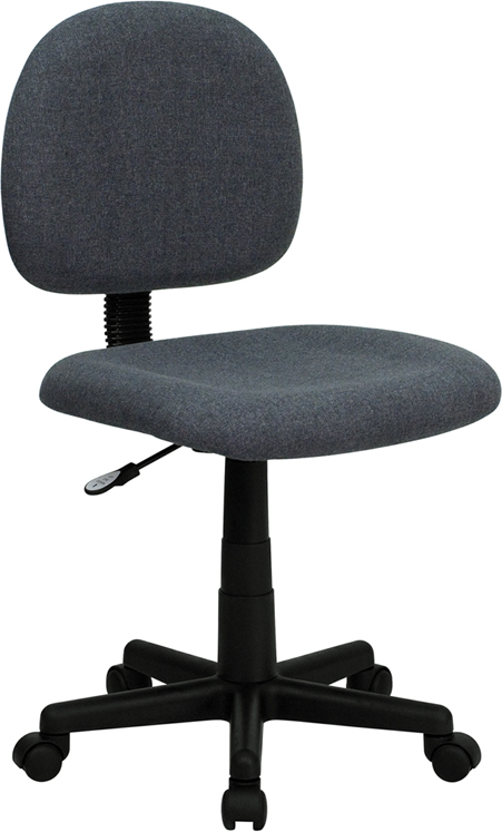 Bt-660-gy-gg Mid - Back Ergonomic Gray Fabric Task Chair
