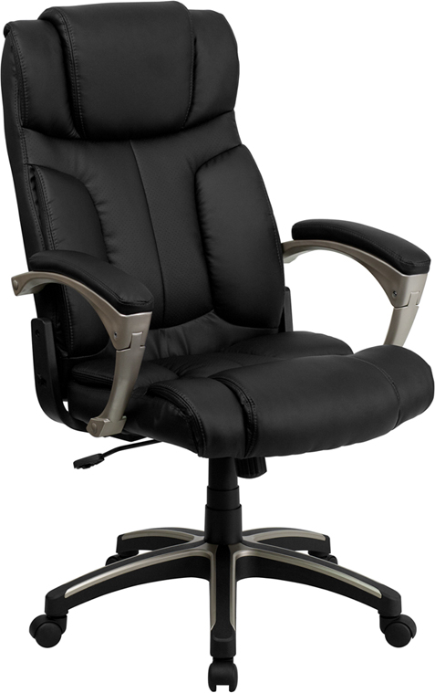 Bt-9875h-gg High Back Folding Black Leather Executive Office Chair